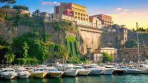 Hotel Sorrento Palace, a luxurious hotel offering stunning views of Sorrento and the coast.