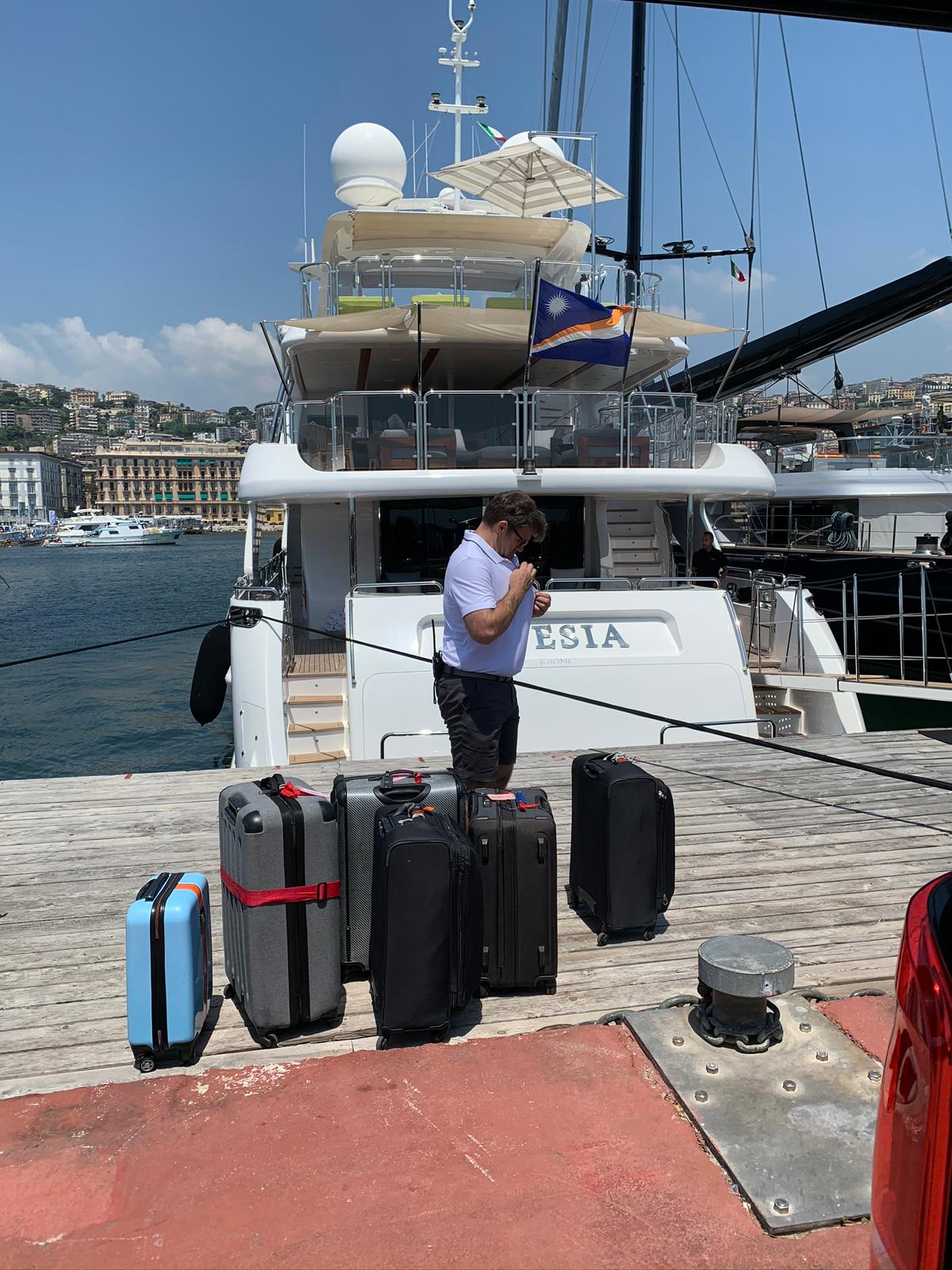 Luxury yacht and Mercedes car for VIP guests on the Amalfi Coast