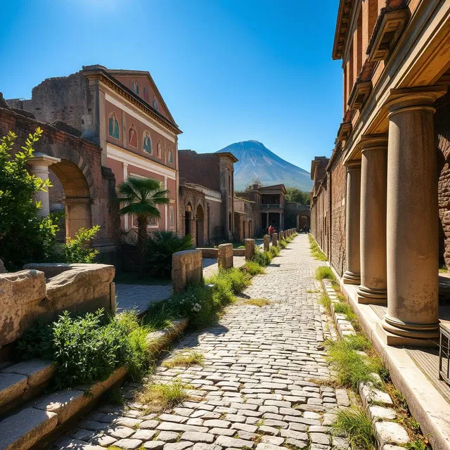 The ruins of Pompeii